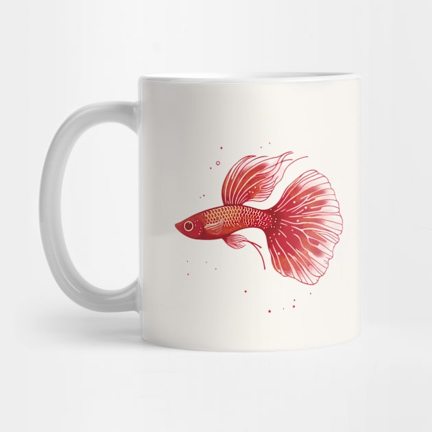 Red Moscow Guppy by CreativeSage